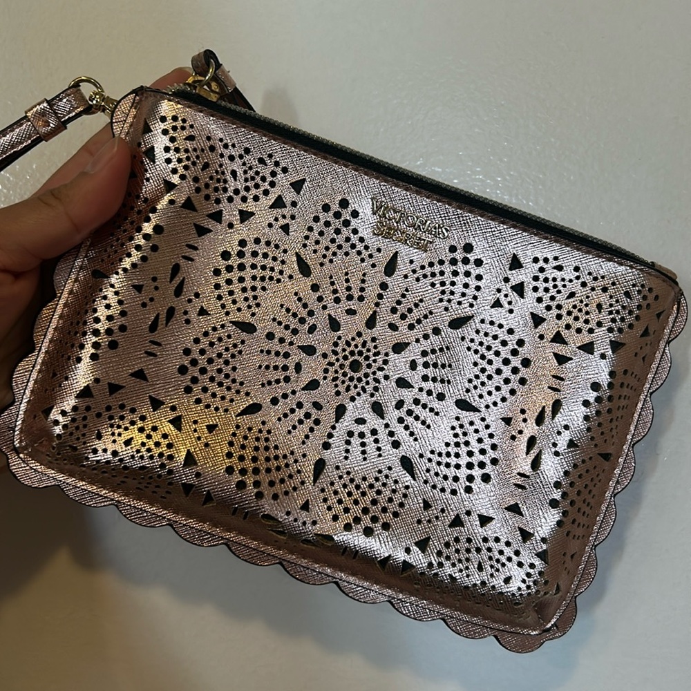 Victoria Secret Hand Bag Rose Gold
